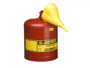 Justrite 7150110 5G-19L Safe Can Red With Funnel
