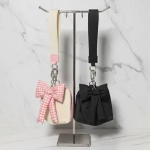 On The Go Wallet Keychain - Women's Waterproof Nylon Wristlet Wallet Purse with Detachable Keychain & Card Holder for Keys, Cards, Cash & Coins, Stylish & Portable for Everyday & Sports Use, Compact & Ready, Versatile Use