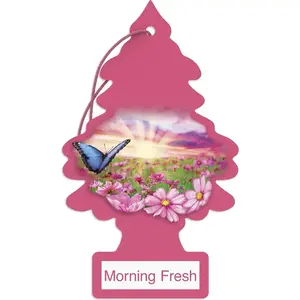 Car Air Freshener| Hanging Paper Tree for Home or Car| Morning Fresh|  Pack