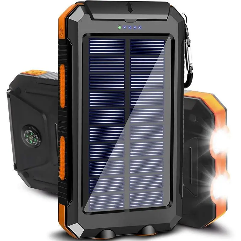 20000mAh Solar Charger Power Bank -Portable Solar Phone Battery Panel Charger, QC3.0 Dual USB Port Battery Pack Charger Portable For All Cell Phones & Electronic Devices- Long Lasting, Travel Camping, LED Flashlight, The Best Gift For Festival