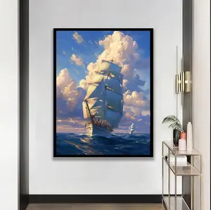 [Sale off up to 40%] [Frame Canvas] Vintage Maritime Canvas Print - Magellan’s Ship Concepción, Nautical Artwork