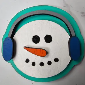 Snowman Interchangeable Piece - for Interchangeable Door Sign