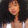 14 Inch Black Short Curly Wigs for Women, Natural Looking Gorgeous Fashion Fluffy Wigs with Bangs, Synthetic Full Machine Wigs for Party Photography, Daily Use, Kinky Curly Wig, Curly Hair Wig