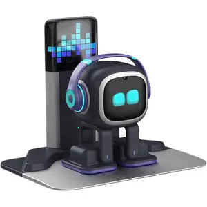AI Desk Robot Companion - ChatGPT Enabled with Voice Commands & Dance Feature, Interactive Robot Pet with Personality, Comes with Charging Home Station