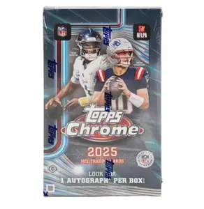 2025 Topps Chrome Football Hobby Box (Single Pack)