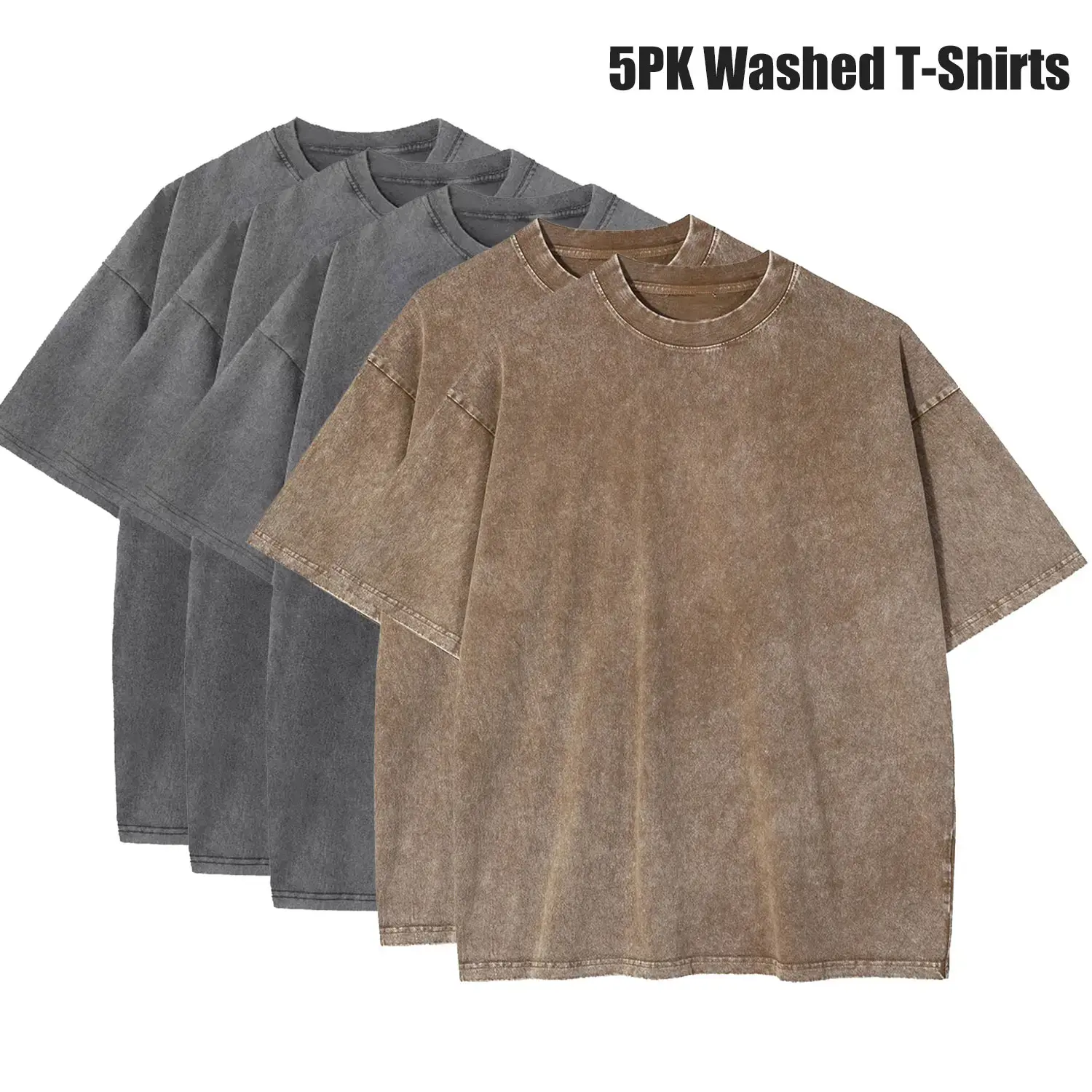 Gray+Gray+Gray+Brown+Brown(5 Pack)