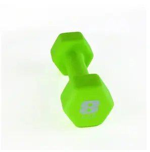 CAP, 8lb Neoprene Dumbbell, Green, Single