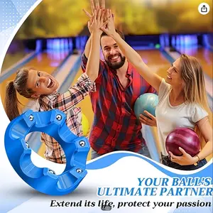 Bowling Ball Rotating Stand, 360 Smooth Rotation Cup Holder, Multi-Angle Handle, Universal Bowling Accessory, Best Performance, Cleaning & Polishing Effect