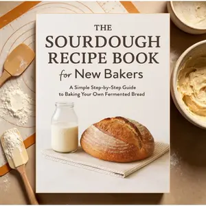 Beginner Sourdough Baking Guide, Step-By-Step Homemade Fermented Bread, Essential Tips for Perfect Loaves, Easy-To-Follow Instructions