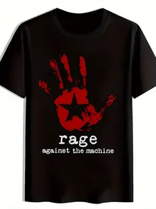 Vintage Rock Band T-Shirt – Rage Against the Machine Punk Graphic Tee