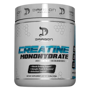 Dragon Pharma Creatine Monohydrate, 300 Grams creatine powder gym supplement