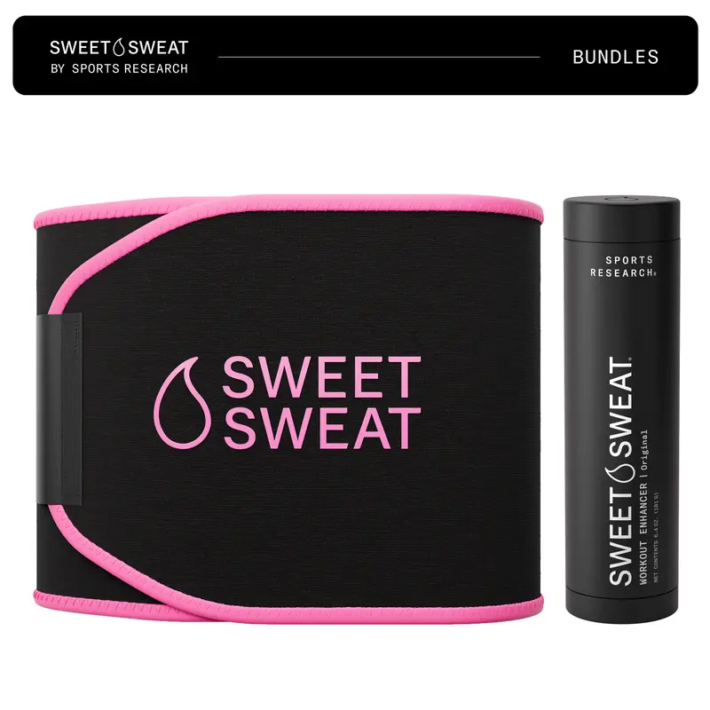 Sweet Sweat Gel (6.4oz) + Waist Trimmer (Medium) Bundle