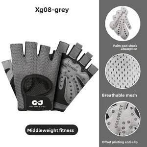 Breathable Half-Finger Fitness Gloves Non-Slip Shock-Absorbent for Cycling Sports Unisex