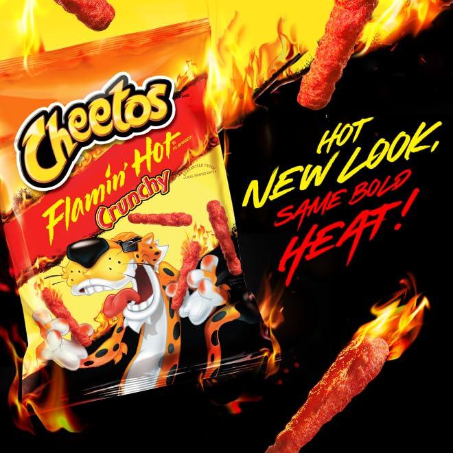 Cheetos Cheese Flavored Snacks, Flamin' Hot Mix Variety Pack, (Pack of 40)
