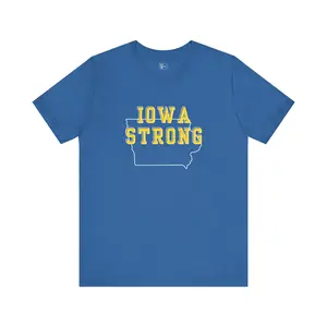 Iowa Strong Tee Crewneck Shortsleeve Unisex Top Tshirt Cotton