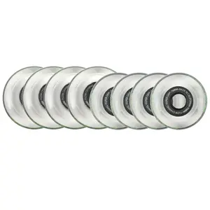 Labeda Roller Hockey Wheels - Slime 76/80 HiLo 76A Black (8-Pack)