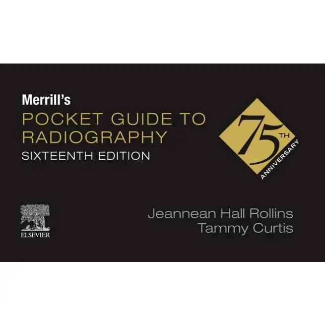 Merrill's Pocket Guide to Radiography Tutorial Book - English, by Jeannean Hall Rollins, Spiral Bound Comb or Coil Format, Medical Science & Technology Reference Book