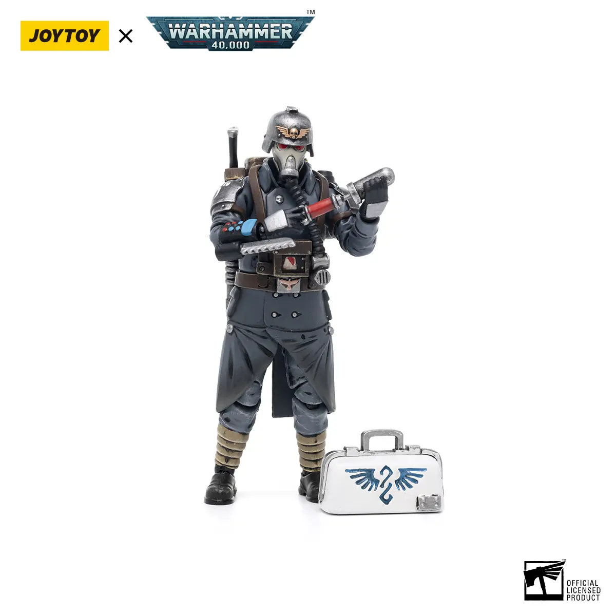 JOYTOY Warhammer 40,000 1/18 Astra Militarum Death Korps of Krieg Veteran Squad Guardsman Medic JT2696