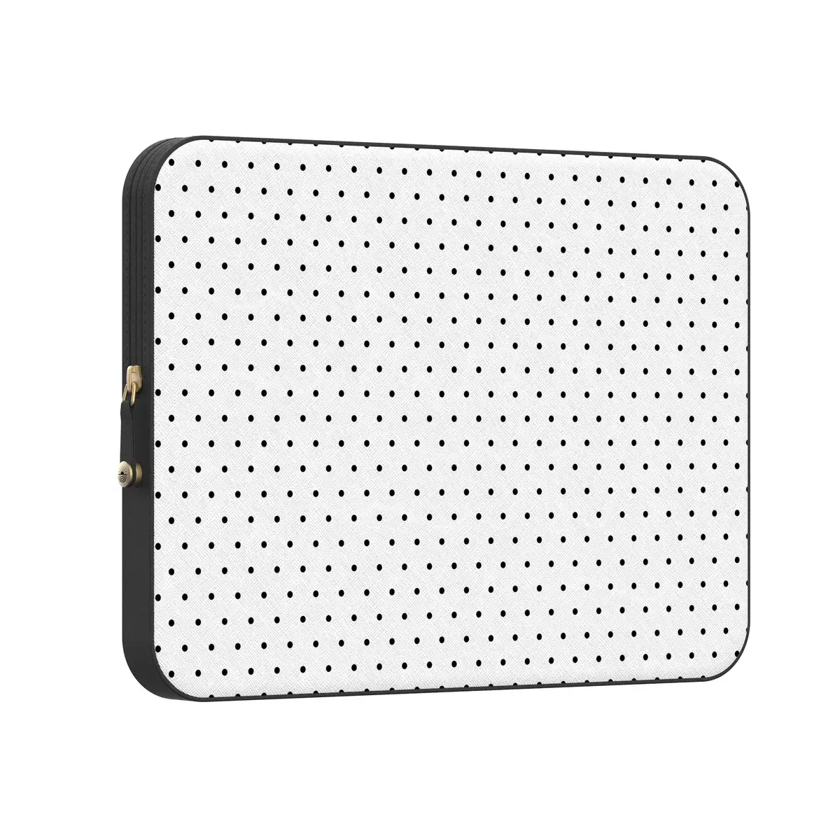 Casely PU Leather MacBook Laptop Sleeve Case - On the Dot, White Polka Dot, None