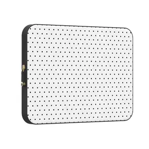 On the Dot | Black Polka Dot Laptop Case