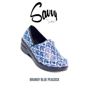 Savvy Brandy Nursing Shoe in Blue Peacock