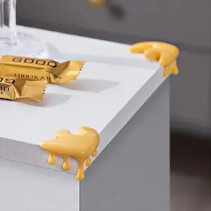 8-Piece Waterdrop-Shaped Corner Protectors, Furniture Edge Pads, Anti-Collision Guard Corners, Table Cabinet Protection Stickers