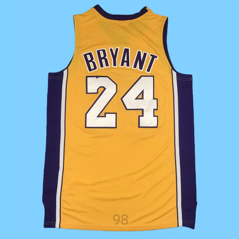 Men's stitched Basketball Jersey Men's Sleeveless Gold 2006-07