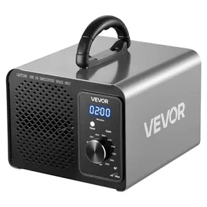 【DealsForYouDays】VEVOR Ozone Generator - 36000mg/h Commercial Ozone Machine with 15s Delayed Start, Timer, Rotary Encoder Knob, Odor-Treatment Cycle Mode, Industrial Deodorizer for Car, Smoke Odors (Up to 3200 sq.ft)
