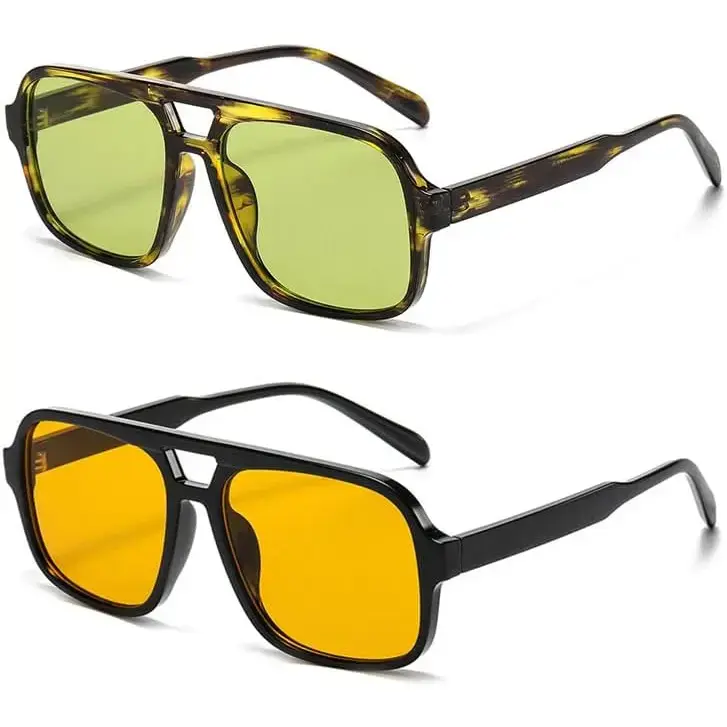 Retro Aviator Sunglasses for Women Men Trendy Classic 70s  display picture 1
