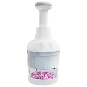Pampered Chef Food Chopper – Tear-Free Onion Chopping, Stainless Steel Rotating Blade, Mess-Free Design, Dishwasher Safe