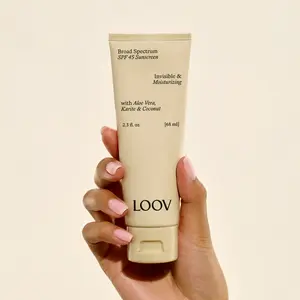 LOOV Shield SPF 45 Invisible Sunscreen | Lightweight Daily Face & Body Sunscreen, No White Cast