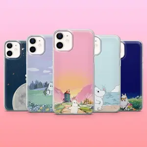Moomin Phone Case Cute Cartoon Clear Cases for iPhone 17 16 15 14 13 12 11 X, iPhone Pro Max