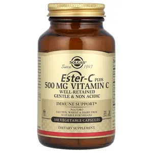 Solgar Ester-C Plus®, Vitamin C, 500 mg, 100 Vegetable Capsules