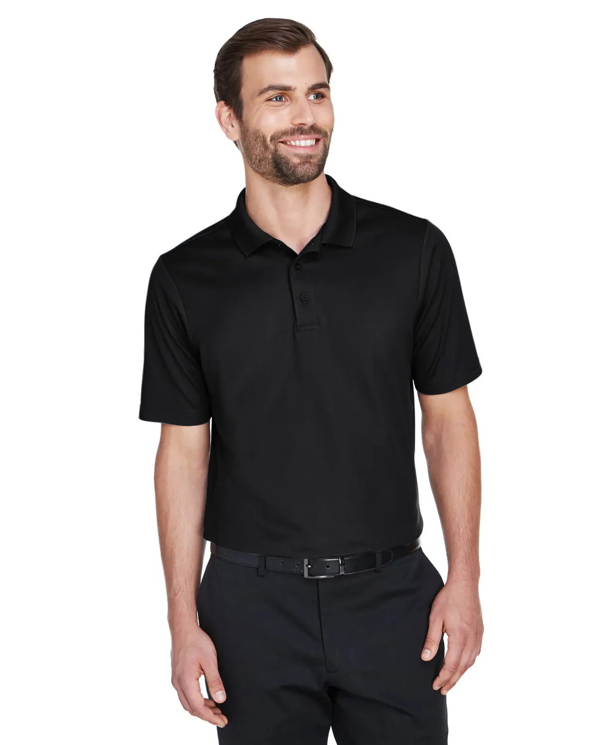 Devon & Jones CrownLux Performance™ Men's Tall Plaited Polo Shirt