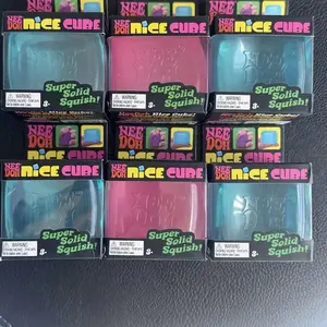 NeeDoh Nice Cube - Soft Squishy Stress Relief Toy in Assorted Colors - Sensory Cuddle Item for Ages 3+