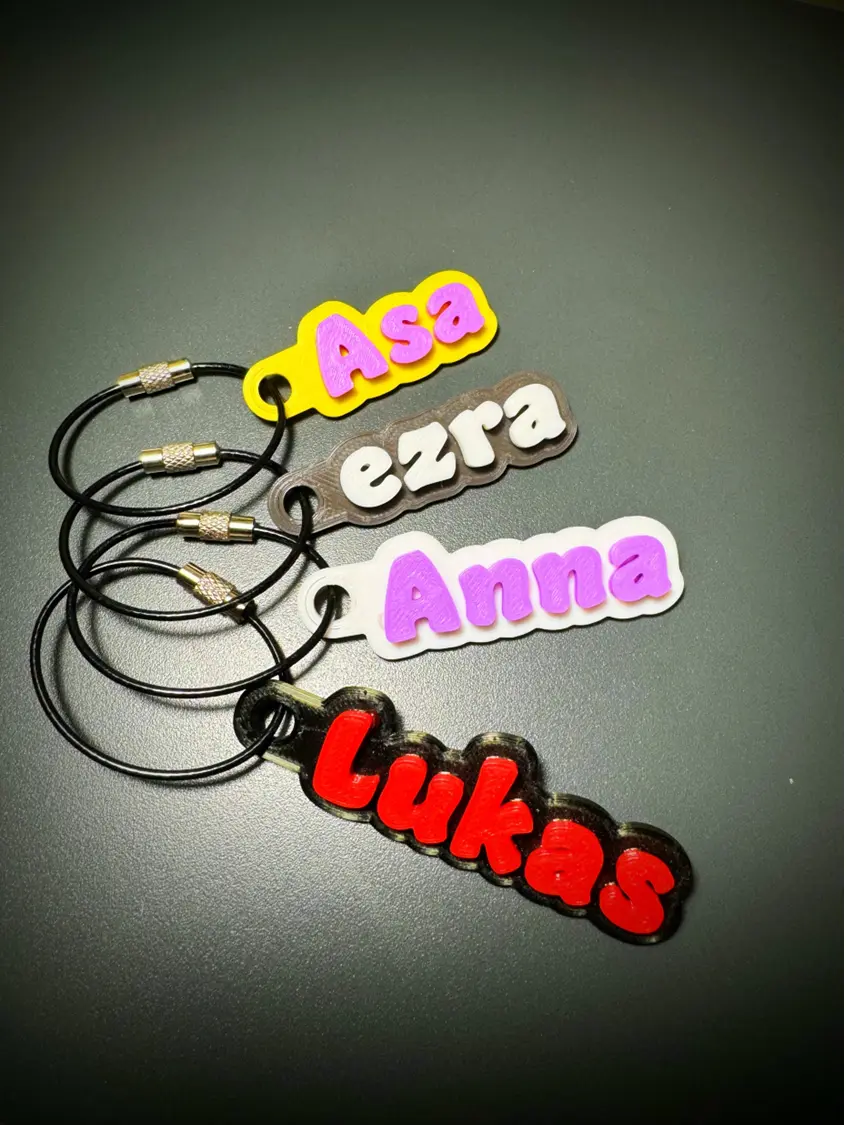 Custom Name Personalized 3D Name Tags For Bags, Backpacks, Sports Teams, Gifts, Water Bottles, Luggage Label, Customizable Nametag