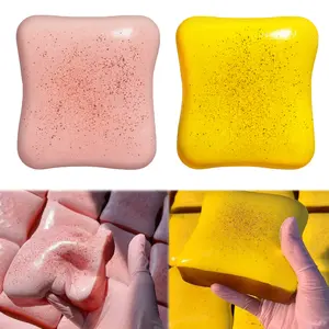 Viral Super Soft & Fluffy Berry Toast King Squishy Ultra-Realistic Slow Rising Bread Fidget Toy Stress Relief Kawaii Dessert Squishy Gift for Kids Adults