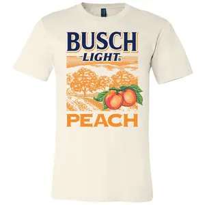 Busch Light Peach Scenic Shirt, Busch Light Peach Beer Tshirt Casual Menswear