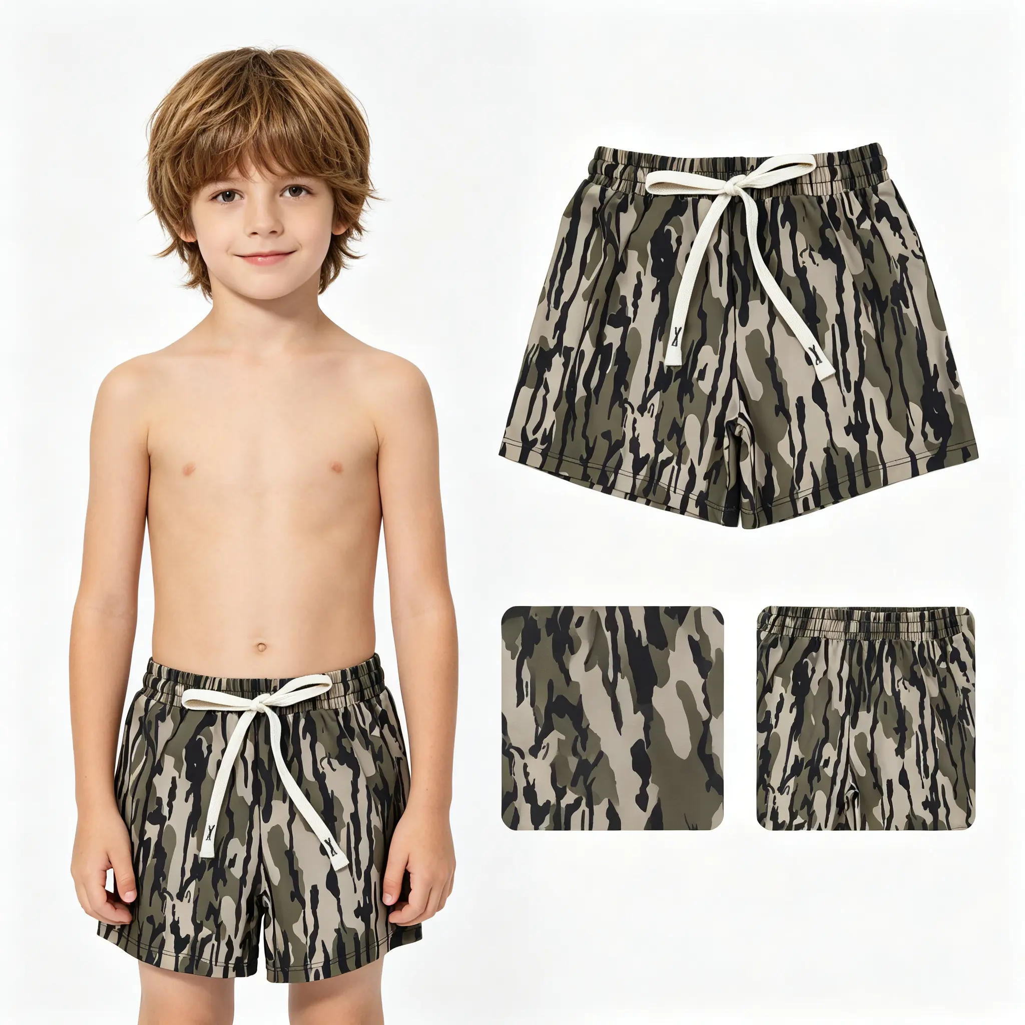 Boys' Cotton Spandex Sports Shorts in Solid Colors, Quick Dry Summer Beach and Party Wear for Kids, Polypropylene, Cotton Spandex Boys' Shorts, Elastane, 5-6T, 6-7T, Boy Shorts, Spandex Blend