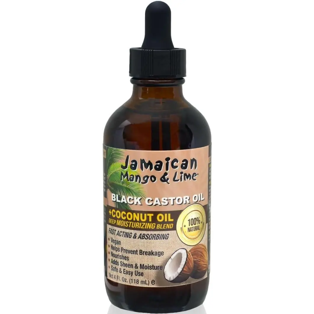 Jamaican Mango & Lime Black Castor Oil – Hair & Scalp Oil for Locs, Braids, Twists & Natural Hair – Strengthens, Moisturizes & Promotes Hair Growth (2oz (Pack of 1), Coconut)