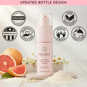 Grapefruit Dry Shampoo Powder (Non-Aerosol Spray) | Natural & Organic Ingredients | Made in USA