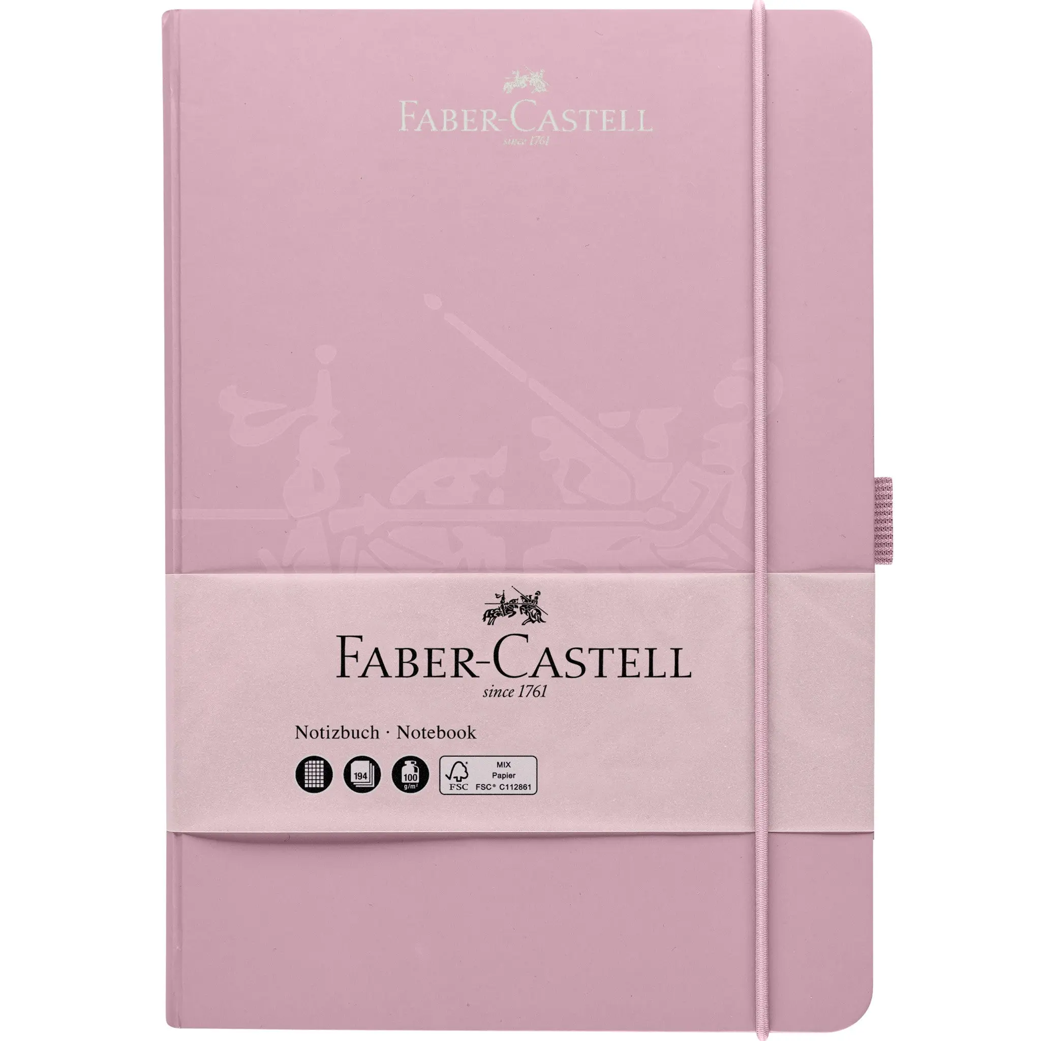 Portable A5 Notebook Journal - #FC10027826, Rose Shadows Design, Ivory Paper with Pen Holder, School Stationery, Journaling Supplies, Sketchbook Ideas Gift