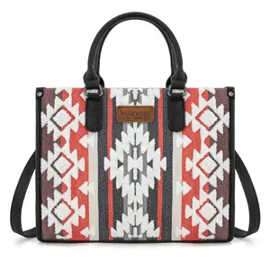 Wrangler Tote Bag for Women Large Purses and Handbags Aztec Top-handle Bags