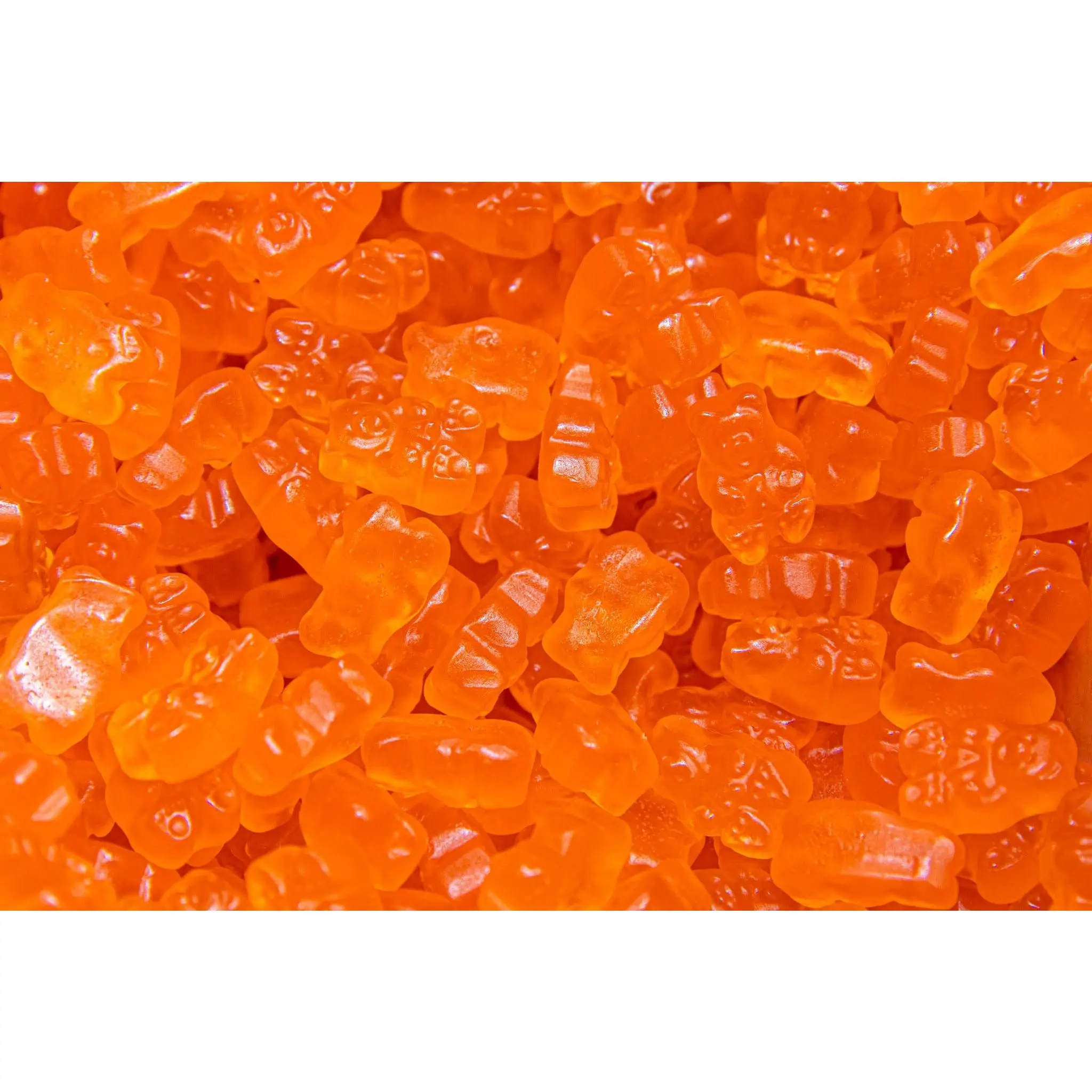 Wholesale Orange Gummi Bears - Sweet and Soft Gummy Bears with Orange Flavor - 2 lb & 4 lb Candy Bag Snack Bonbon Chewy Tangy