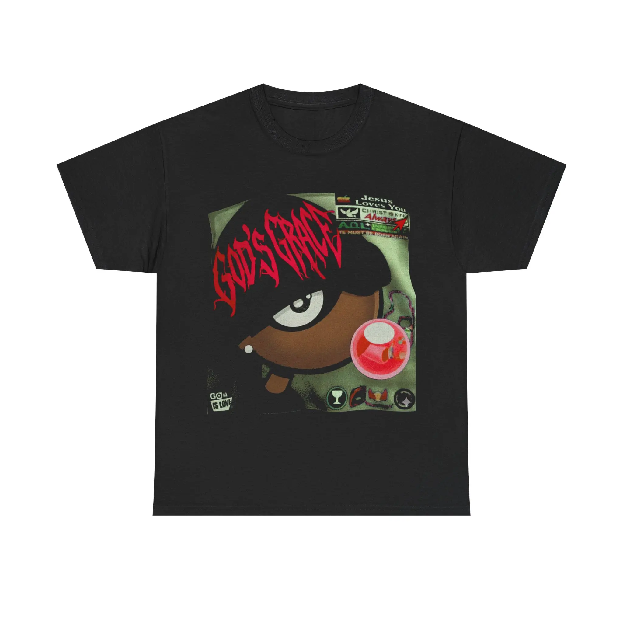 Christian Opium Gamer Inspired Graphic Tee Vintage Hip Hop Rap