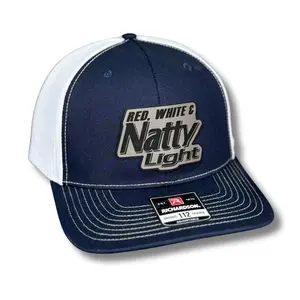 Red, White and Natty Light Patch Hat