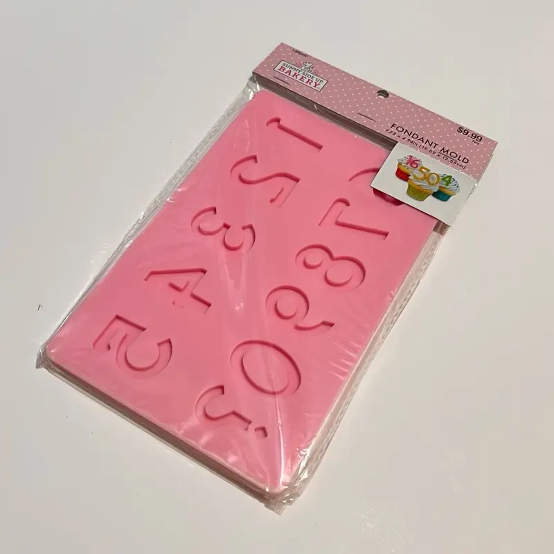 Fondant Silicone Mold – Numbers 0–9 for Cake Decorating, Chocolate & Candy