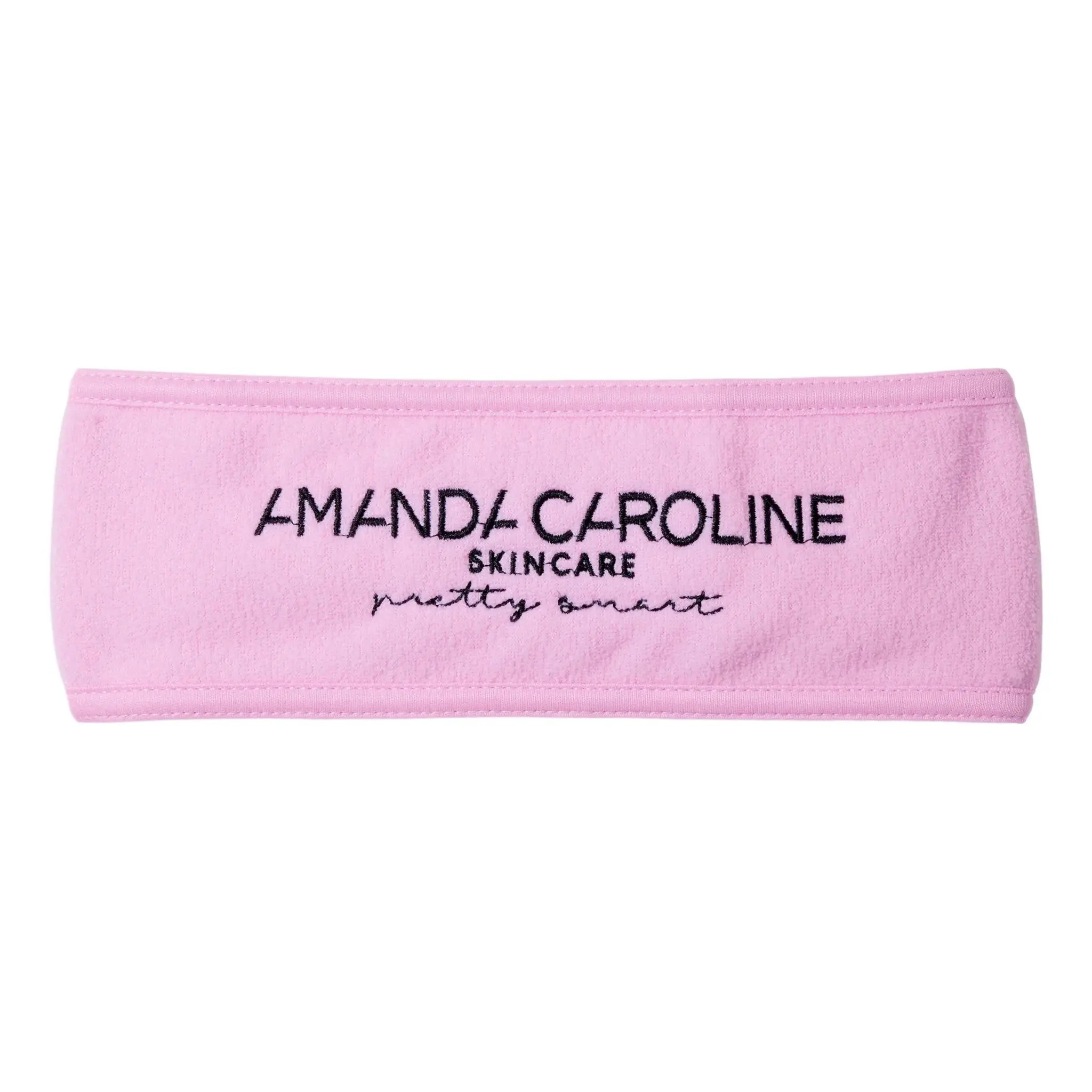 Soft Pink Headband with Adjustable Velcro for a Secure Fit - Comfortable Hair Styling Accessories for Makeup & Skincare