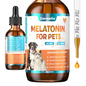 Carmelie Calming Liquid for Dogs and Cats, Chicken Flavor, Supports Relaxation & Helps Sleep Routine, 60ml