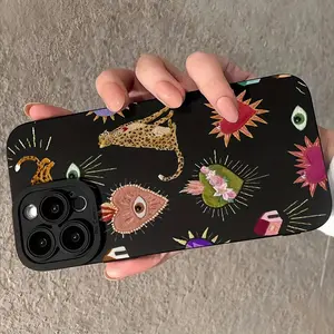 Fashion Eye Pattern Phone Case, 1 Count Shockproof Phone Protective Cover, Phone Accessory Compatible with iPhone 16 15 14 13 12 11 Series, Casing